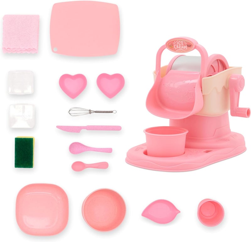 Fulla Ice Cream Maker 16-Piece DIY Set for Kids, Make Homemade Frozen Treats with Fun Toppings & Creative Kitchen Toy Gift for Parties, Girls Ages 5 and Up - Image 2